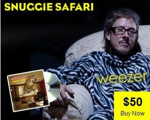 The Weezer Snuggie Goes Safari