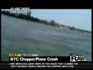 NYC Chopper crashes into Small Airplane