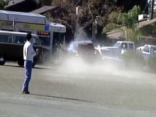 Runaway Car Crash Caught on Tape