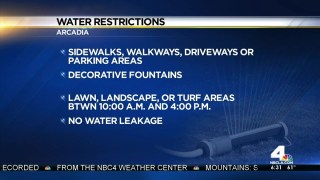 Arcadia Passes Strict Drought Measures