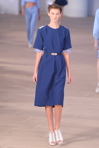 Cool Blue Looks on the Spring Runways