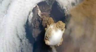 Space Station is in Right Place, Right Time for Volcano