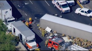 Raw Video: Fatal Crash on 60 Freeway in Diamond Bar