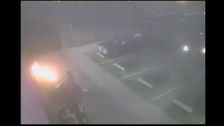 Raw Video: Firebomb Attack in Long Beach