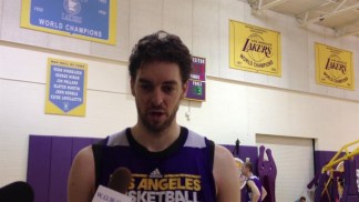 Video: Pau Gasol Back At Lakers Practice
