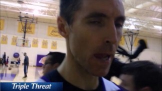 Steve Nash At Lakers Practice - Dec 30