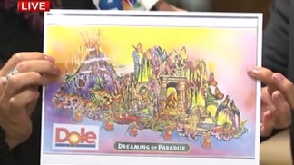 Rose Parade Dole Float Preparations