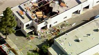 Building Collapses after Explosion in Sylmar