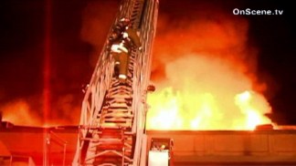 Raw Video: High School Cafeteria Fire