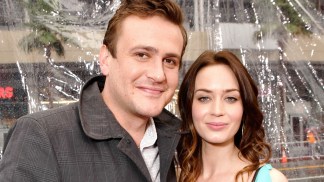 Jason Segel, Emily Blunt on "The Five-Year Engagement"