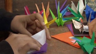 Paper Cranes Honor Classmate's Father, Support Family