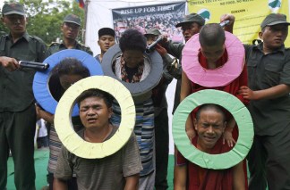 Protesting the Olympics in China