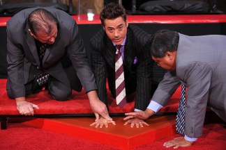 Robert Downey, Jr. Puts His Prints on Grauman's