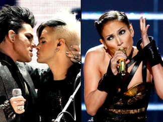 AMA Shocking Moments: Fiery Gaga, Lewd Lambert & J. Lo's Spill