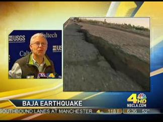 Aftershock Interrupts News Conference About Aftershocks
