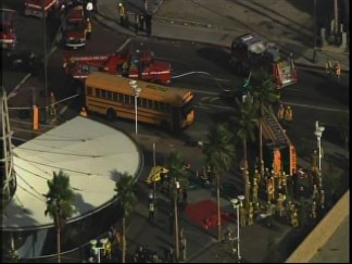 School Bus Involved in Multi-Vehicle Crash in Boyle Heights