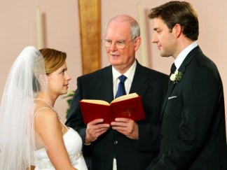 "Office" Stars on Pam and Jim's Wedding