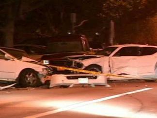 Pursuit Ends With Crash (RAW)