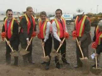 Officials Break Ground (RAW)