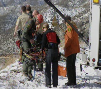 Angeles Forest Rescue: Helicopter Airlift Images