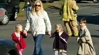 Parents Pick Up Children Outside Conn. Elementary School