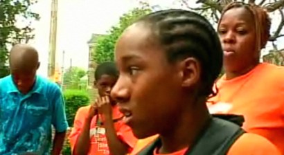 Dymire Baylor says he overheard a woman ask, "What are all these black kids doing?" when he and his freinds showed up. Dymire Baylor says he overheard a woman ask, "What are all these black kids doing?" when he and his freinds showed up.