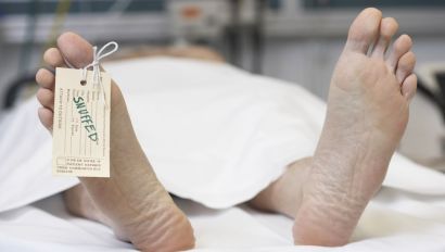 It's a dead man's party no longer for a funeral home employee accused of setting up a meth lab. 
