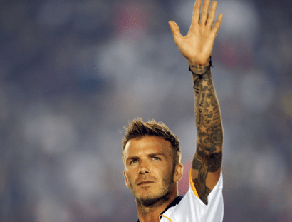 David Beckham returns the love. David Beckham returns the love.