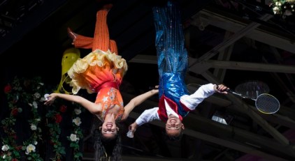 Scampering Clowns, Prancing Pups, Upside Down People