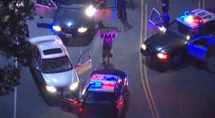 High-Speed Car Chase Ends in North Hills