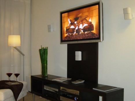 A Fireplace for Your TV