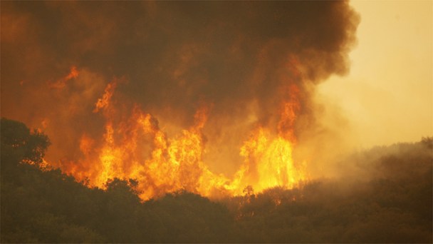 Man Heating Coffee With Torch Sparks Fire