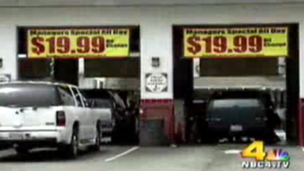 Map: 7 of 11 Jiffy Lube Locations Recommended Extra Services
