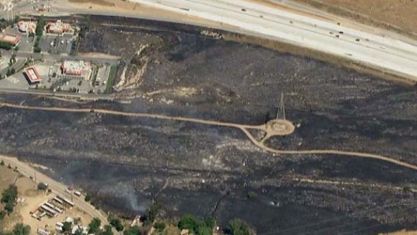 Crews Mop Up Hot Spots From Freeway-Closing Fire