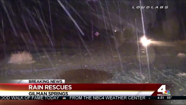 [LA] 14 Rescued After Flash Flood Washes Out Riverside County Road