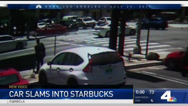 [LA] Surveillance Videos Shows Valley Glen Starbucks Crash