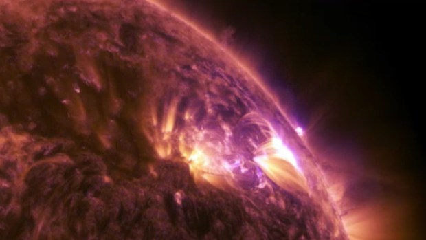 Watch: Spectacular Solar Flares