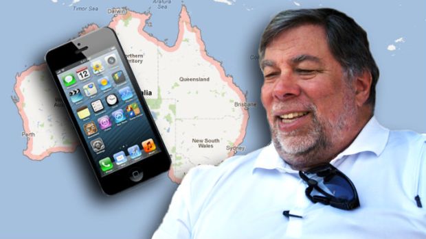 Woz Goes to Oz For His iPhone 5's