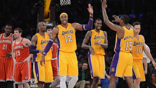 Kobe and Dwight Lead Balanced Lakers Past Bucks