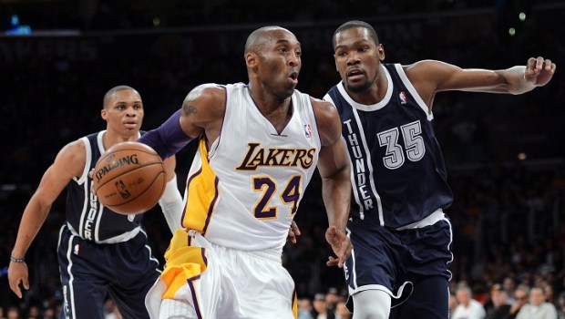 Lakers at Thunder: Kobe Bryant v.  Kevin Durant