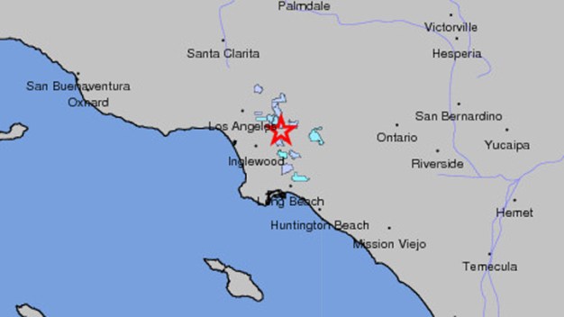 Small Earthquake Reported Near Downtown LA