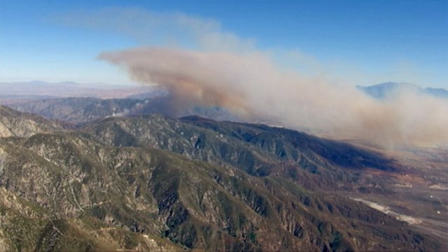 Fire Burns in Cajon Pass