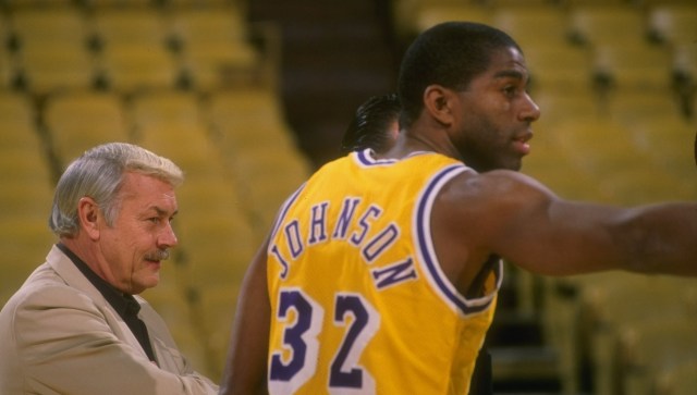 LA Lakers Owner Jerry Buss, Then and Now