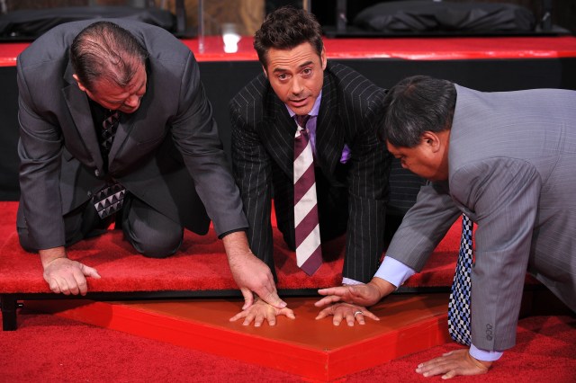 Robert Downey, Jr. Puts His Prints on Grauman's