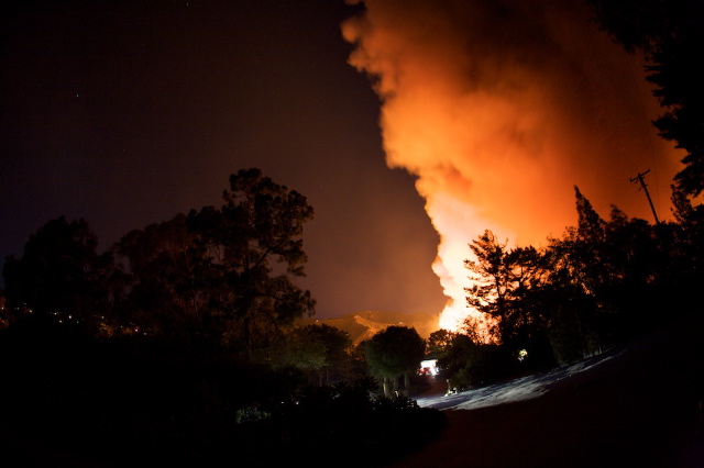 Viewer Images: Tea Fire Burns in Montecito Area