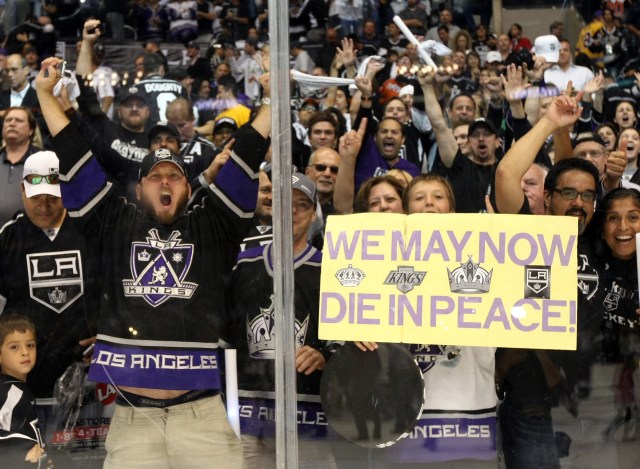 At Home or on the Road, Fans Cheer on the LA Kings 
