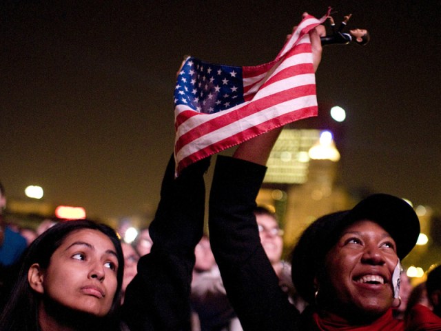 Obama's Election Night Rally in Grant Park