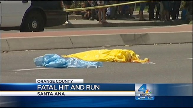 A suspected hit-and-run driver is in custody after police say her car slammed into a mother and her two young kids in a crosswalk in Santa Ana. One of the kids was killed, the mom and the other child were critically injured. Antonio Castelan reports for the NBC4 News at 6 p.m. on June 23, 2012.
