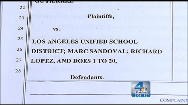 A third lawsuit stemming from the sex abuse scandal at the South LA elementary school involves 14 parents who claim they suffered emotional distress because their children were victimized. Stephanie Elam reports from South Pasadena for the NBC4 News at 5 p.m. on July 10, 2012.