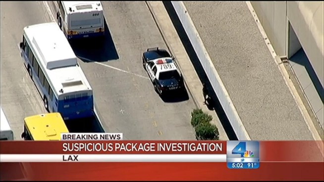 On Tuesday afternoon, police received a phone call alerting them of a bomb threat at Los Angeles International Airport. The LAPD, SWAT Team and FBI searched the airport for hours but did not find anything unusual. The search was called off shortly after 4 p.m. John Cadiz Klemack reports from Los Angeles International Airport for the NBC4 News at 5 p.m. on August 14, 2012.